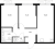 Планировка двухкомнатной квартиры площадью 51.46 кв. м в новостройке ЖК "Янинский лес"