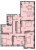 Планировка четырехкомнатной квартиры площадью 159.3 кв. м в новостройке ЖК "Манхэттэн"
