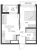 Планировка однокомнатной квартиры площадью 36.27 кв. м в новостройке ЖК "Glorax Заневский"