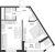 Планировка однокомнатной квартиры площадью 38.8 кв. м в новостройке ЖК "Glorax Заневский"