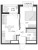 Планировка однокомнатной квартиры площадью 36.28 кв. м в новостройке ЖК "Glorax Заневский"