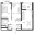 Планировка двухкомнатной квартиры площадью 65.31 кв. м в новостройке ЖК "Glorax Заневский"