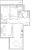 Планировка трехкомнатной квартиры площадью 116.3 кв. м в новостройке ЖК "Граф Орлов. Московский. Первая линия"