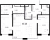 Планировка двухкомнатной квартиры площадью 87.28 кв. м в новостройке ЖК "Большой 67"