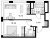 Планировка однокомнатной квартиры площадью 46.71 кв. м в новостройке ЖК "Glorax Premium Василеостровский"