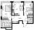 Планировка двухкомнатной квартиры площадью 64.02 кв. м в новостройке ЖК "Glorax Premium Василеостровский"