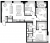 Планировка трехкомнатной квартиры площадью 101.65 кв. м в новостройке ЖК "Glorax Premium Василеостровский"