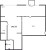 Планировка однокомнатной квартиры площадью 142.63 кв. м в новостройке ЖК "GloraX Балтийская"