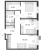 Планировка двухкомнатной квартиры площадью 59.19 кв. м в новостройке ЖК "GloraX Балтийская"