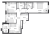 Планировка трехкомнатной квартиры площадью 75.3 кв. м в новостройке ЖК "GloraX Балтийская"