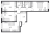 Планировка трехкомнатной квартиры площадью 82.76 кв. м в новостройке ЖК "GloraX Балтийская"