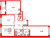 Планировка трехкомнатной квартиры площадью 81.98 кв. м в новостройке ЖК "Astra Marine на набережной"