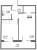Планировка однокомнатной квартиры площадью 39.26 кв. м в новостройке ЖК "Левитан"