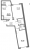 Планировка двухкомнатной квартиры площадью 60.05 кв. м в новостройке ЖК "Левитан"