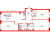 Планировка трехкомнатных апартаментов площадью 82.49 кв. м в новостройке Апартаменты "ZOOM на Неве"