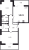 Планировка двухкомнатной квартиры площадью 58.01 кв. м в новостройке ЖК "Город Звезд"