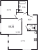 Планировка двухкомнатной квартиры площадью 55.22 кв. м в новостройке ЖК "Мурино Space"
