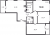 Планировка трехкомнатной квартиры площадью 78.98 кв. м в новостройке ЖК "Мурино Space"