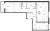 Планировка трехкомнатной квартиры площадью 71.76 кв. м в новостройке ЖК "Дом на Васильевском"