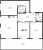 Планировка трехкомнатных апартаментов площадью 104.87 кв. м в новостройке ЖК "Bereg. Курортный"