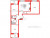 Планировка трехкомнатной квартиры площадью 76.68 кв. м в новостройке ЖК "Pulse Premier"