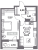 Планировка однокомнатной квартиры площадью 40.13 кв. м в новостройке ЖК "Аквилон Leaves"