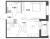 Планировка однокомнатной квартиры площадью 40.52 кв. м в новостройке ЖК "Аквилон Leaves"