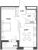 Планировка однокомнатной квартиры площадью 40.73 кв. м в новостройке ЖК "Аквилон Leaves"