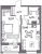 Планировка однокомнатной квартиры площадью 40.3 кв. м в новостройке ЖК "Аквилон Leaves"