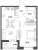 Планировка однокомнатной квартиры площадью 41.01 кв. м в новостройке ЖК "Аквилон Leaves"