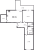 Планировка двухкомнатной квартиры площадью 83.91 кв. м в новостройке ЖК "Аквилон Leaves"