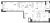 Планировка двухкомнатной квартиры площадью 70.1 кв. м в новостройке ЖК "Аквилон Leaves"