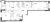 Планировка двухкомнатной квартиры площадью 69.81 кв. м в новостройке ЖК "Аквилон Leaves"