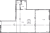 Планировка однокомнатной квартиры площадью 185.01 кв. м в новостройке ЖК "iD Svetlanovskiy"