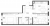 Планировка двухкомнатной квартиры площадью 56.7 кв. м в новостройке ЖК "Монография"