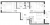Планировка двухкомнатной квартиры площадью 58.7 кв. м в новостройке ЖК "Монография"