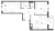 Планировка двухкомнатной квартиры площадью 64.1 кв. м в новостройке ЖК "Монография"