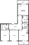 Планировка трехкомнатной квартиры площадью 70.9 кв. м в новостройке ЖК "Монография"