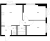 Планировка двухкомнатной квартиры площадью 49.8 кв. м в новостройке ЖК "Витебский парк"
