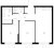 Планировка двухкомнатной квартиры площадью 50.8 кв. м в новостройке ЖК "Витебский парк"