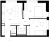 Планировка двухкомнатной квартиры площадью 48 кв. м в новостройке ЖК "Витебский парк"