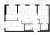 Планировка трехкомнатной квартиры площадью 77.6 кв. м в новостройке ЖК "Витебский парк"