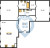 Планировка двухкомнатной квартиры площадью 95.4 кв. м в новостройке ЖК "DOMINO Premium"