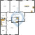 Планировка трехкомнатной квартиры площадью 108.3 кв. м в новостройке ЖК "DOMINO Premium"