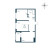 Планировка двухкомнатной квартиры площадью 49.99 кв. м в новостройке ЖК "Расцветай в Янино"