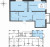 Планировка двухкомнатной квартиры площадью 55.8 кв. м в новостройке ЖК "Расцветай в Янино"