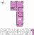 Планировка трехкомнатной квартиры площадью 69.11 кв. м в новостройке ЖК "Расцветай в Янино"
