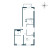 Планировка трехкомнатной квартиры площадью 75.34 кв. м в новостройке ЖК "Расцветай в Янино"