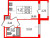 Планировка однокомнатной квартиры площадью 32.5 кв. м в новостройке ЖК "Дворцовый фасад"