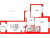 Планировка двухкомнатной квартиры площадью 53.24 кв. м в новостройке ЖК "Дворцовый фасад"